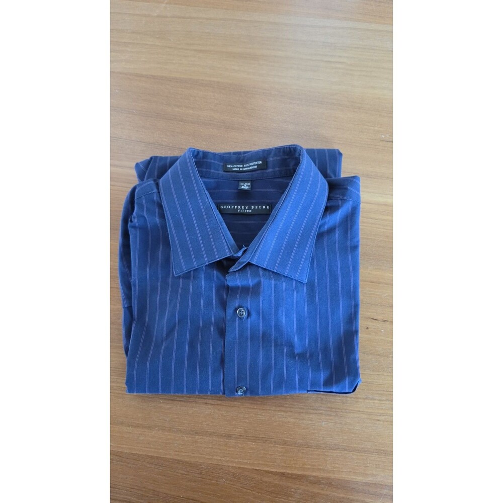 Geoffrey Beene Men's 34/35 Button Down Long Sleeve Shirt